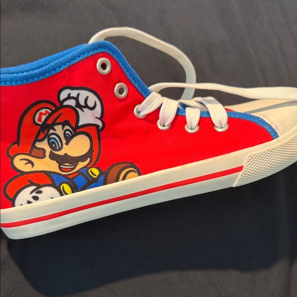 Kids Red and Blue Character Sneakers